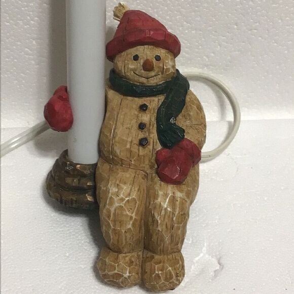 Set of three vintage, holiday, welcome, lambs snowman, angel and Santa Claus - Picture 10 of 16